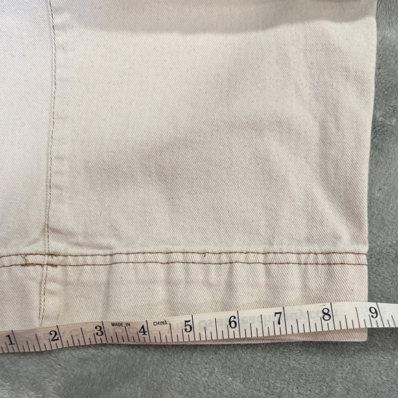 Old Navy Women's utility straight - natural beige size 12 high rise straight - Picture 11 of 12